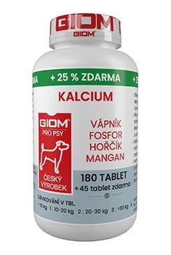 Giom pes Kalcium  180 tbl+25% zdarma 