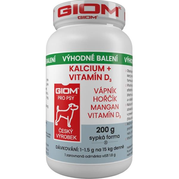 Giom pes Kalcium+D3 200g plv 