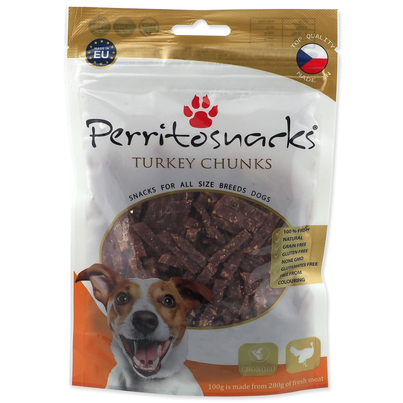 Pochoutka PERRITO Turkey Chunks 100 g