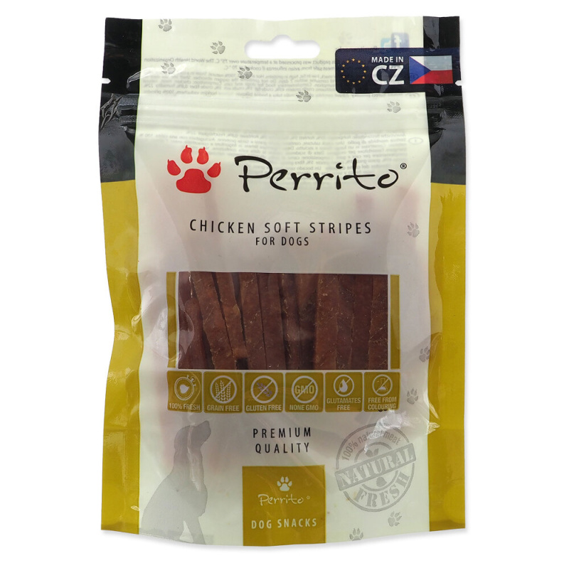 Pochoutka PERRITO Chicken Soft stripes 100 g