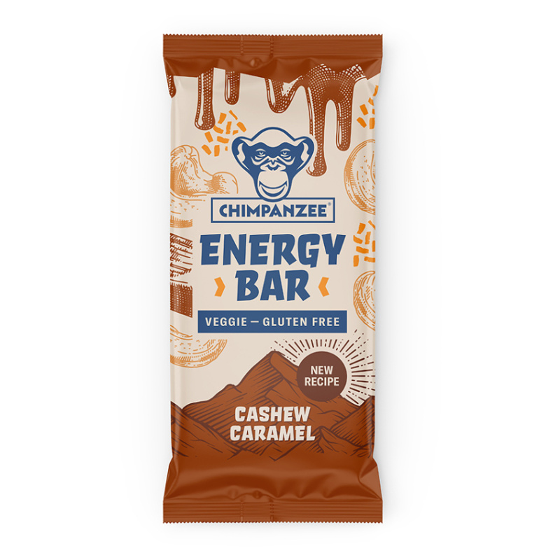 Chimpanzee Energy bar 55 g - kešu/karamel BEZLEPKOVÁ