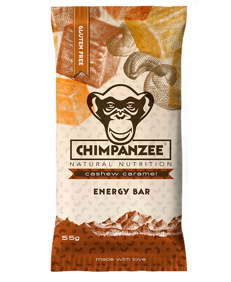 Chimpanzee Energy bar 55 g - kešu/karamel BEZLEPKOVÁ
