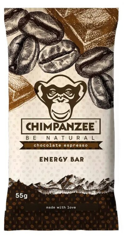 Chimpanzee Energy bar 55 g - čokoláda/espresso