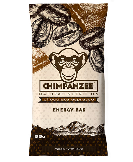 Chimpanzee Energy bar 55 g - čokoláda/espresso