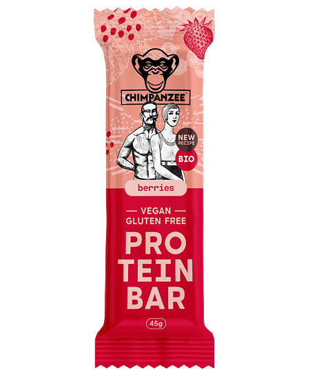 Chimpanzee BIO Proteinová tyčinka – berries, 45 g