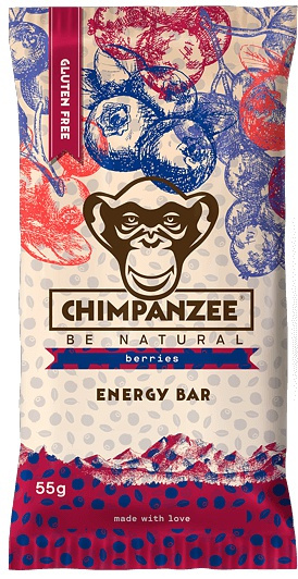 Chimpanzee Energy bar 55 g - lesní plody BEZLEPKOVÁ