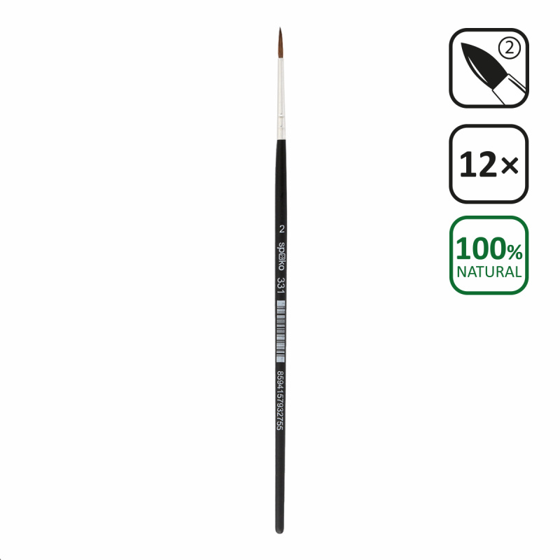 SPOKO štětec vlasový, kulatý, velikost 2