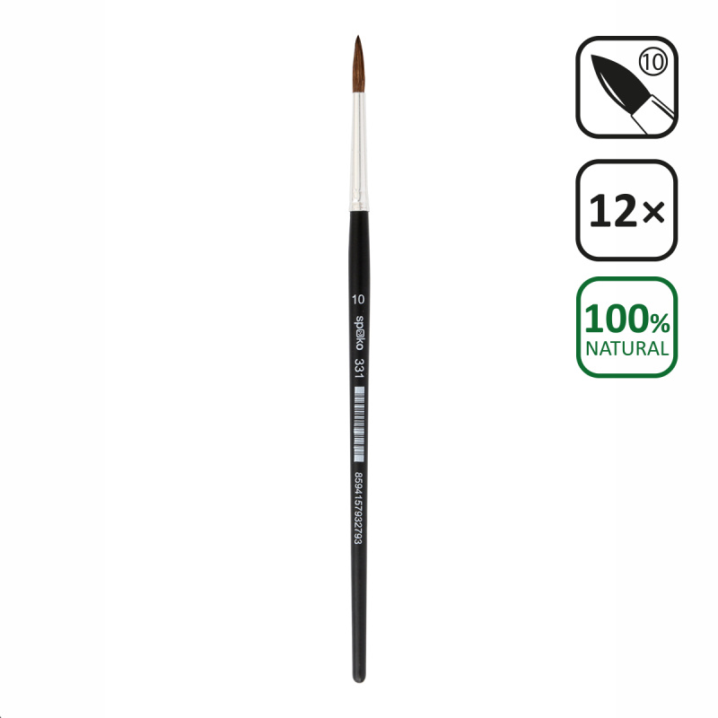 SPOKO štětec vlasový, kulatý, velikost 10