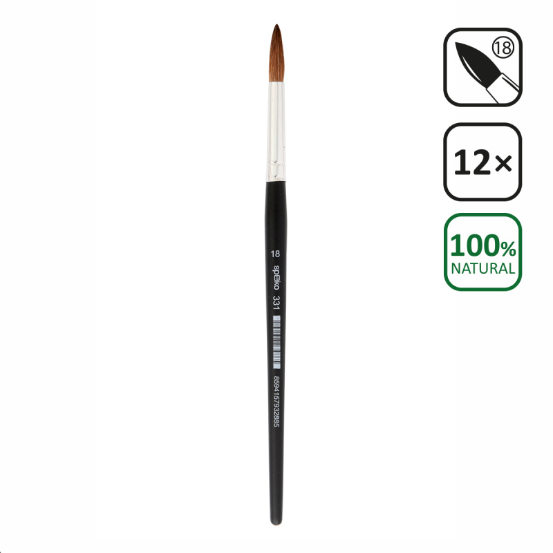 SPOKO štětec vlasový, kulatý, velikost 18