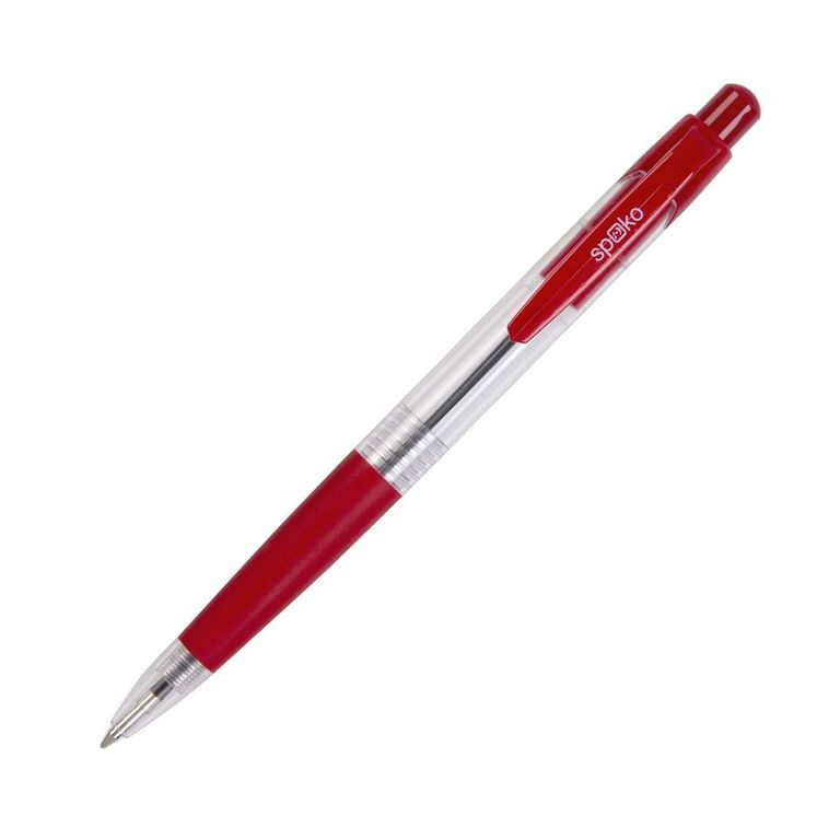 Kuličkové pero Spoko 112 - červená náplň, 0,5 mm