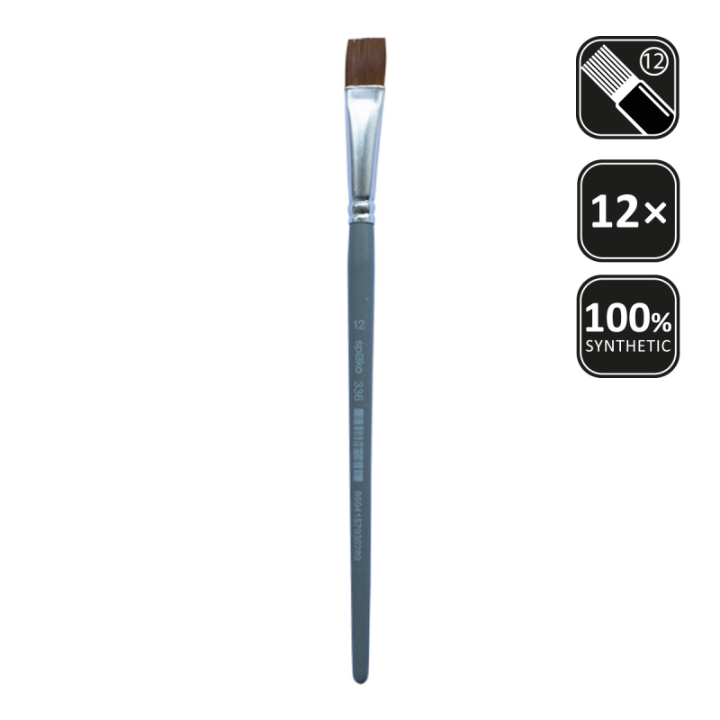 SPOKO štětec syntetický plochý, velikost 12