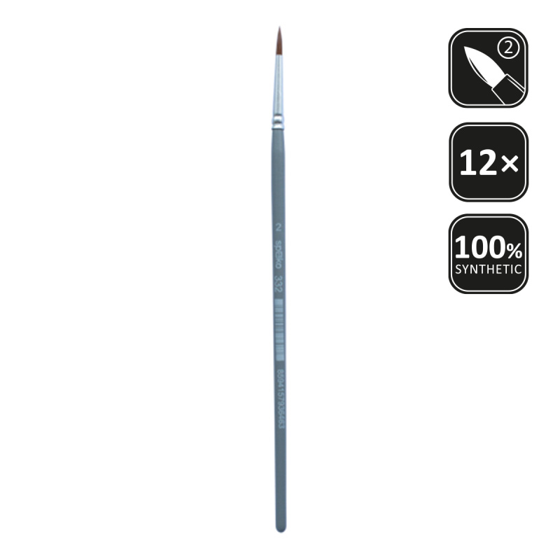 SPOKO štětec syntetický kulatý, velikost 2