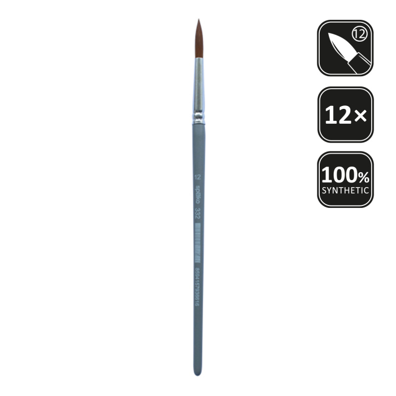 SPOKO štětec syntetický kulatý, velikost 12