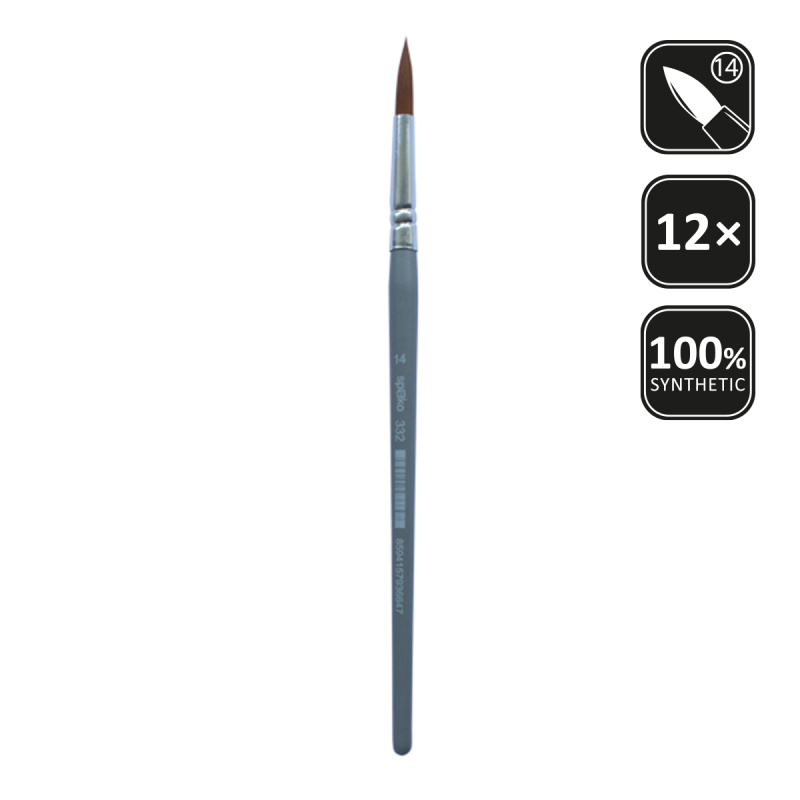 SPOKO štětec syntetický kulatý, velikost 14