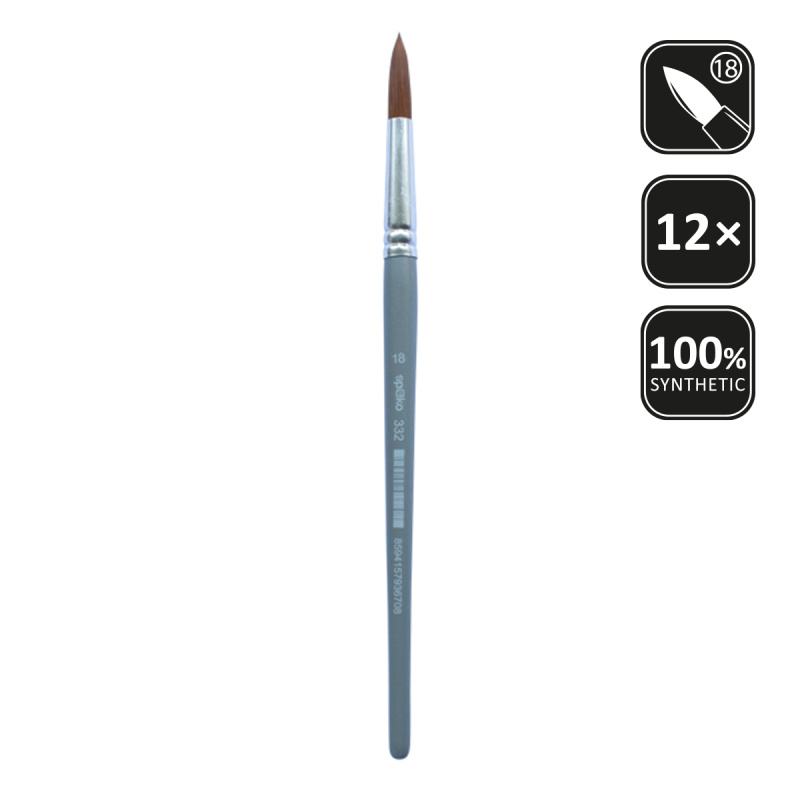 SPOKO štětec syntetický kulatý, velikost 18