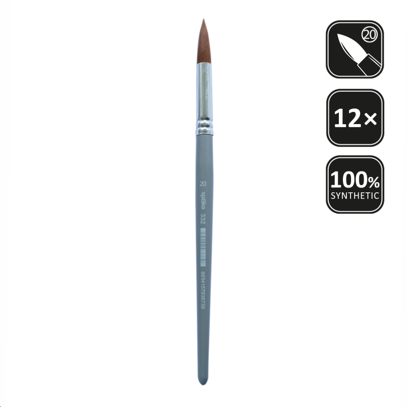 SPOKO štětec syntetický kulatý, velikost 20