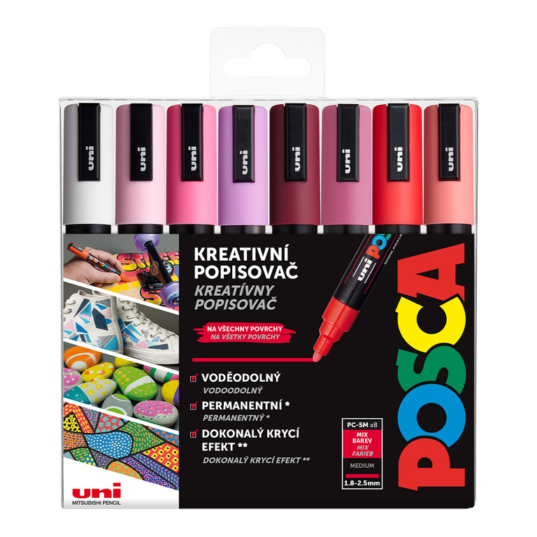 POSCA akrylový popisovač PC-5M Sada Love 8 ks POSCA