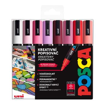 POSCA akrylový popisovač PC-5M Sada Love 8 ks POSCA