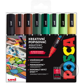 POSCA sada popisovačů PC-5M - EARTH 8 ks POSCA