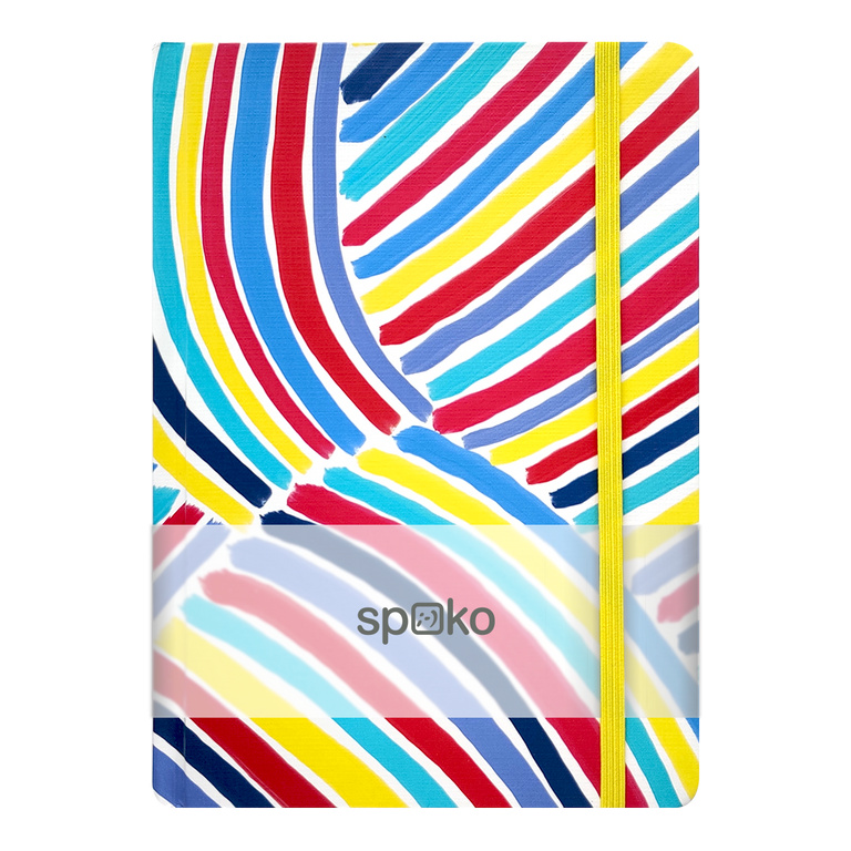 Spoko zápisník Creative modrý štětec A5, linkovaný