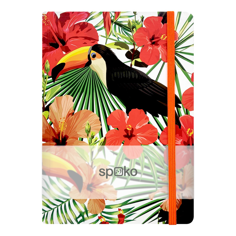 Spoko zápisník Jungle tukan A5, linkovaný