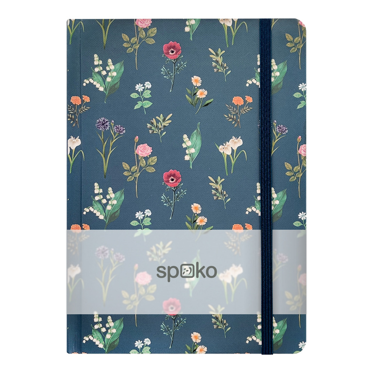 Spoko zápisník Flowers květiny A5, linkovaný