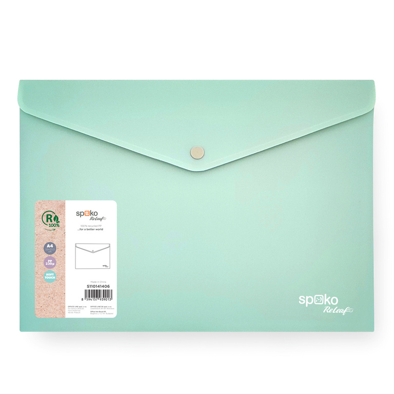 Desky s drukem Spoko ReLeaf A4 PP 1 ks - zelené