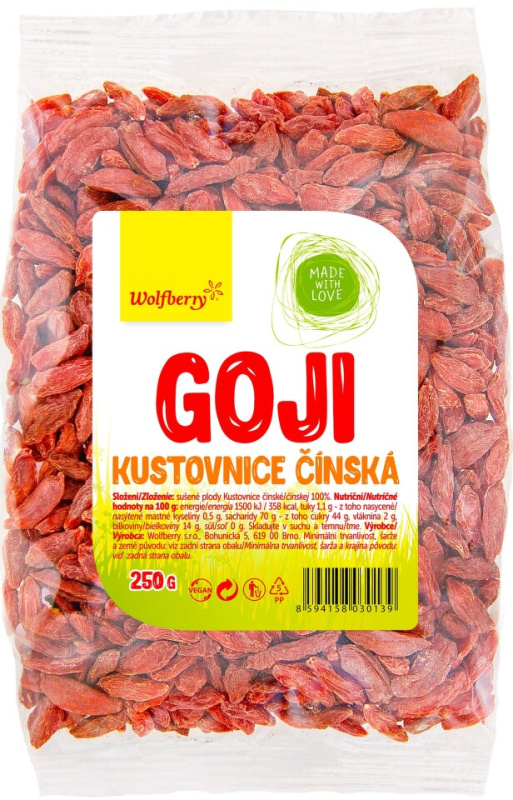 WOLFBERRY Goji kustovnice čínská 250 g