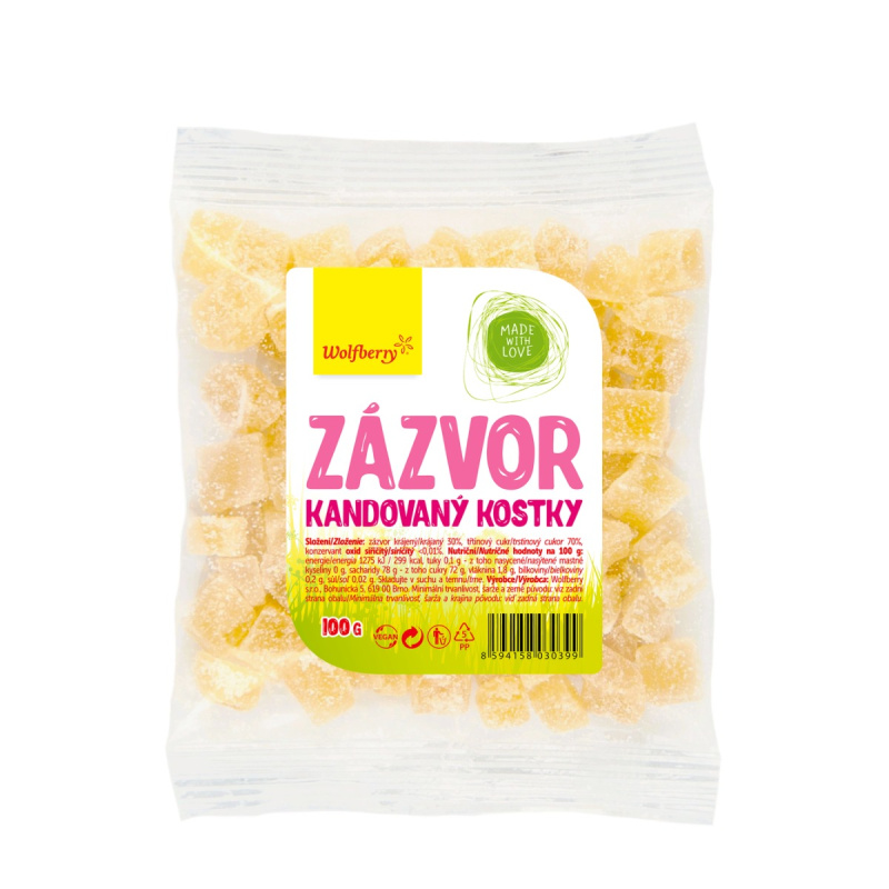 WOLFBERRY Zázvor kandovaný 100 g