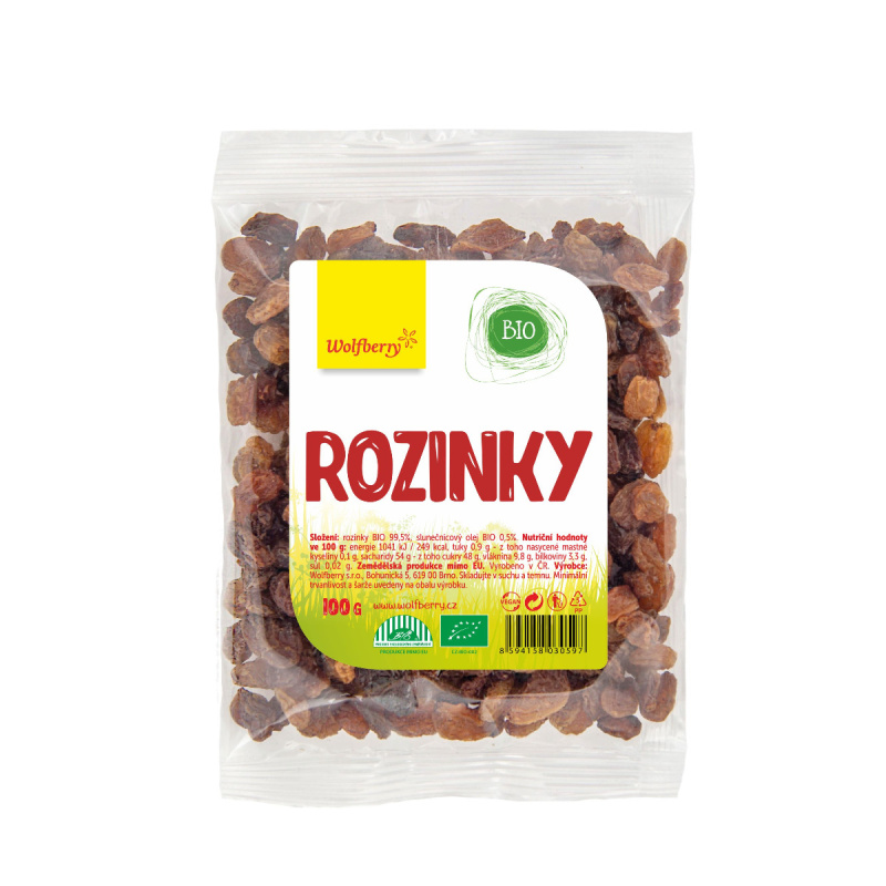 WOLFBERRY Rozinky BIO 100 g