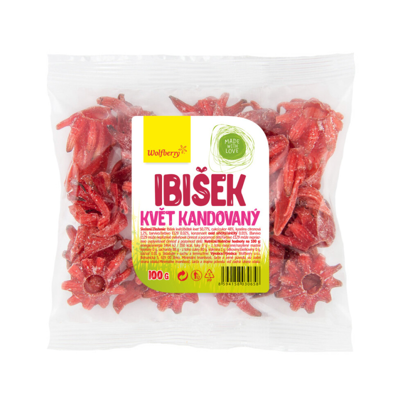WOLFBERRY Květ Ibišku kandované plátky 100 g
