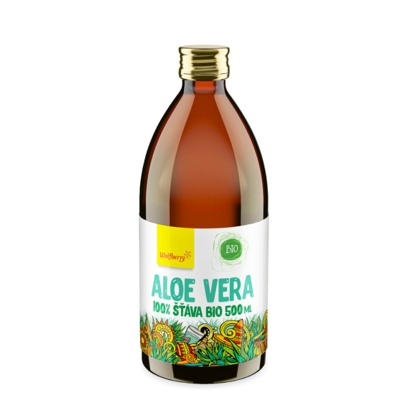 WOLFBERRY Aloe vera šťáva 100% 500 ml BIO