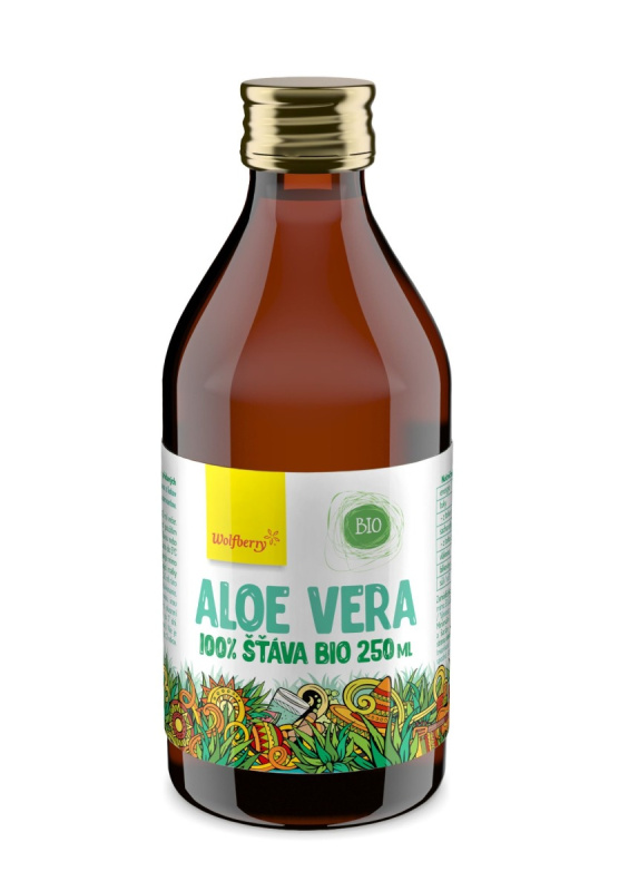 WOLFBERRY Aloe vera šťáva 100% 250 ml BIO