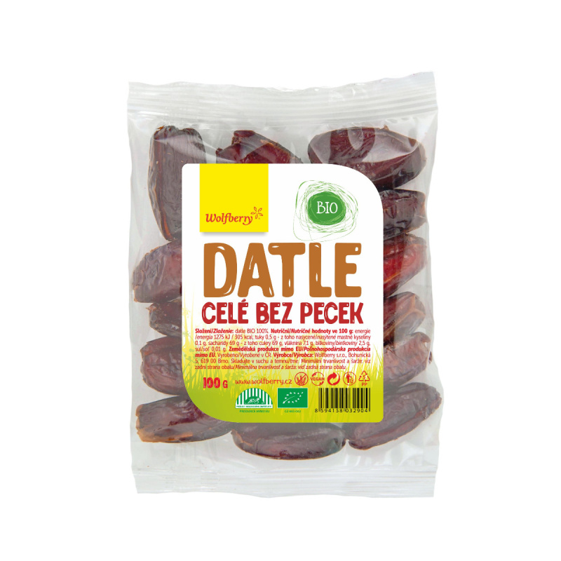 WOLFBERRY Datle bez pecek 100 g BIO