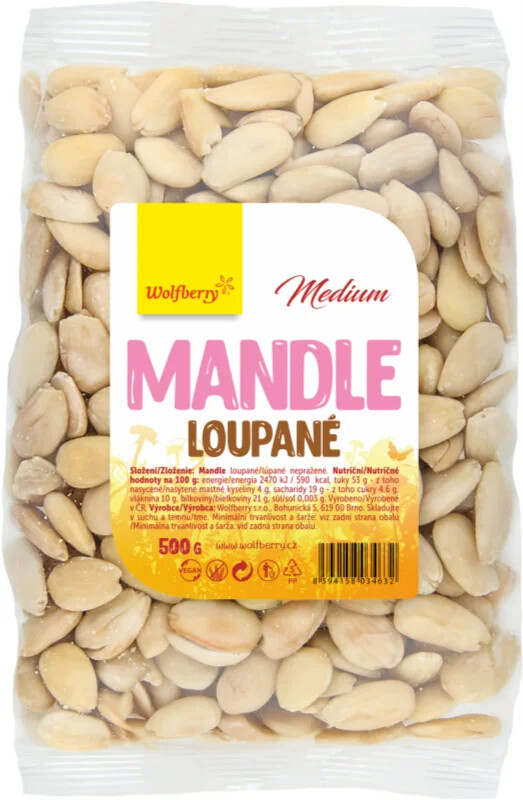 WOLFBERRY Mandle loupané medium 500 g