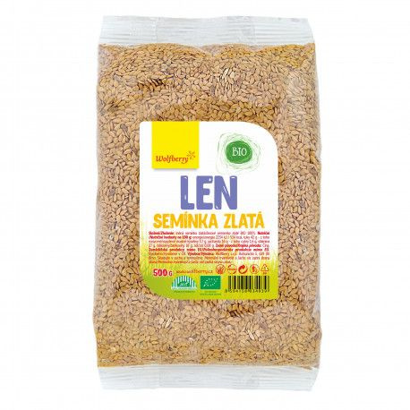 WOLFBERRY Lněné semínko zlaté BIO 500 g