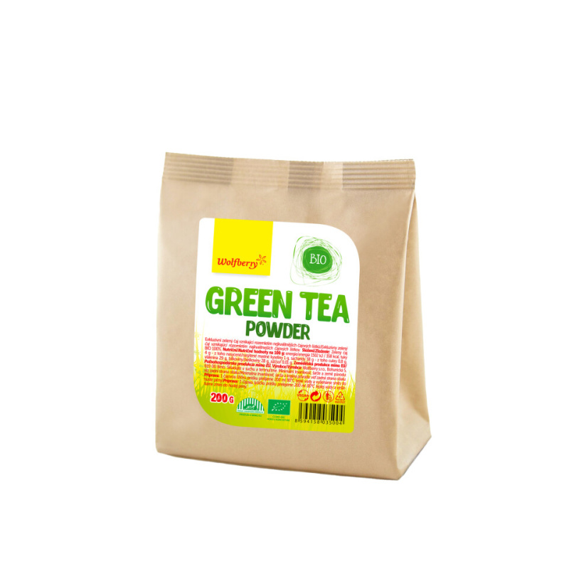 WOLFBERRY Green tea powder zelený čaj BIO 200 g