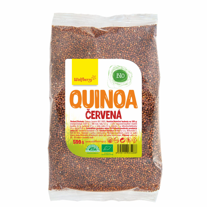 WOLFBERRY Quinoa červená BIO 500 g