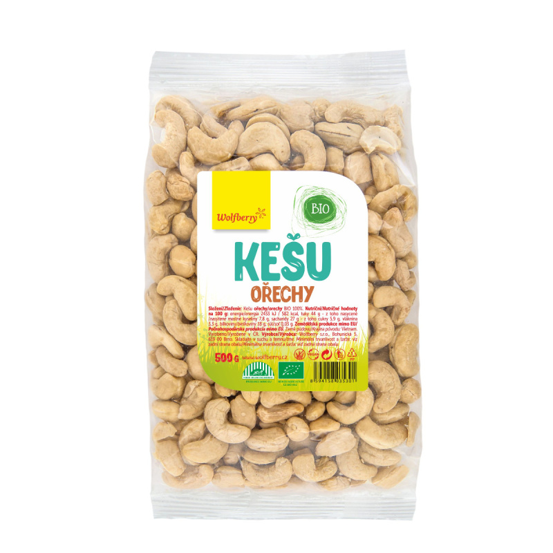 WOLFBERRY Kešu ořechy BIO 500 g