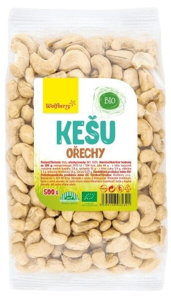 WOLFBERRY Kešu ořechy BIO 500 g