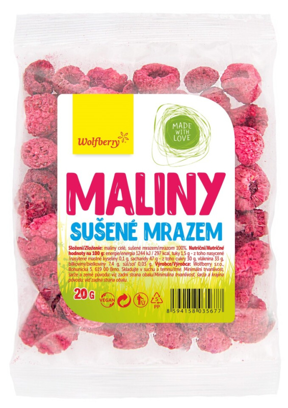 WOLFBERRY Maliny lyofilizované 20 g