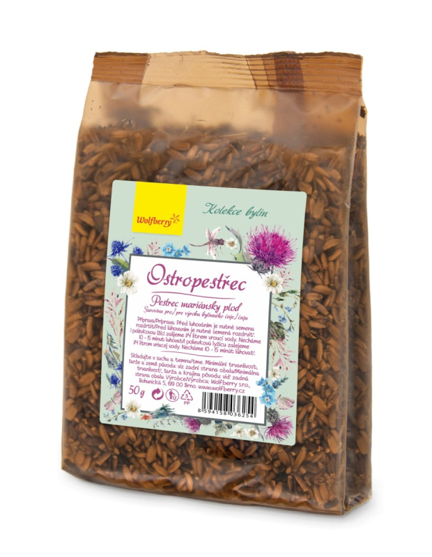 WOLFBERRY Ostropestřec plod bylinný čaj 50 g