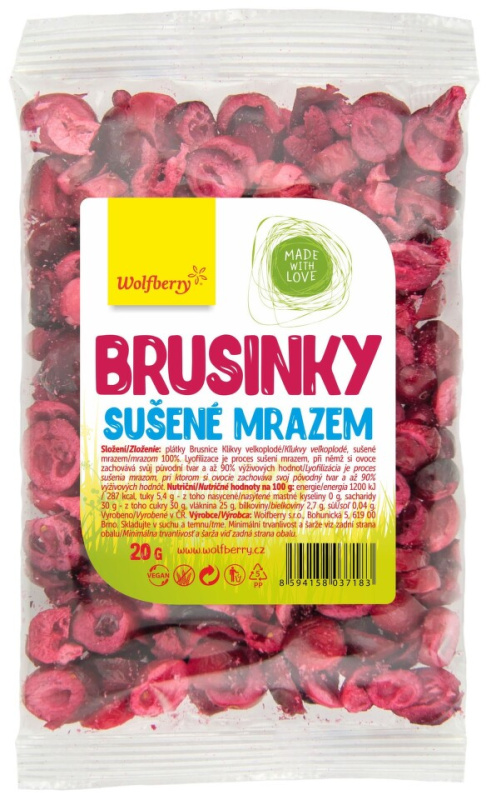 Wolfberry Brusinky lyofilizované 20 g