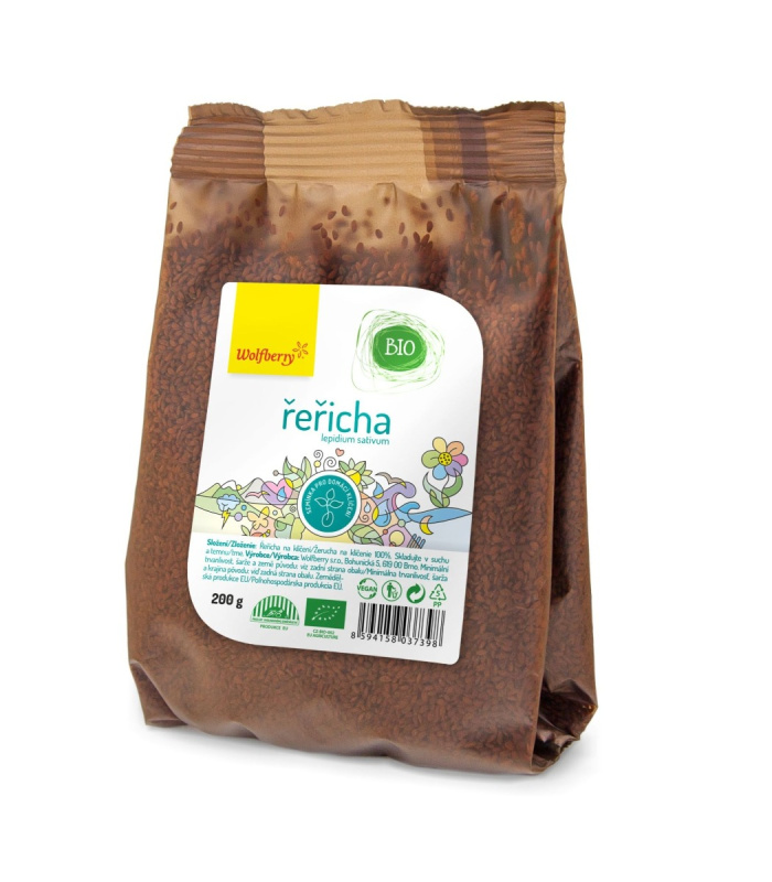WOLFBERRY Řeřicha semínka na klíčení 200 g BIO