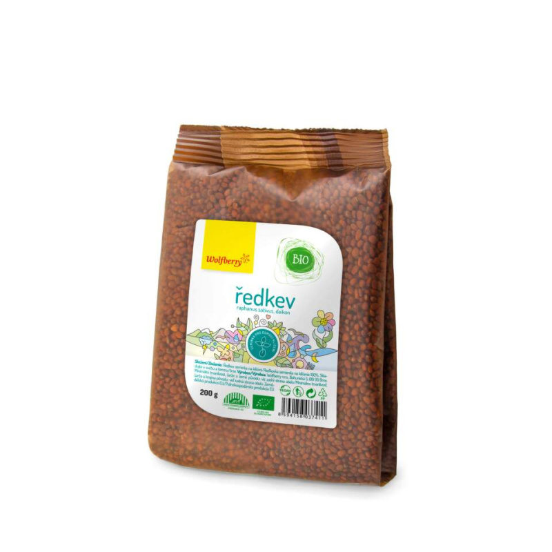 WOLFBERRY Ředkev semínka na klíčení BIO 200 g