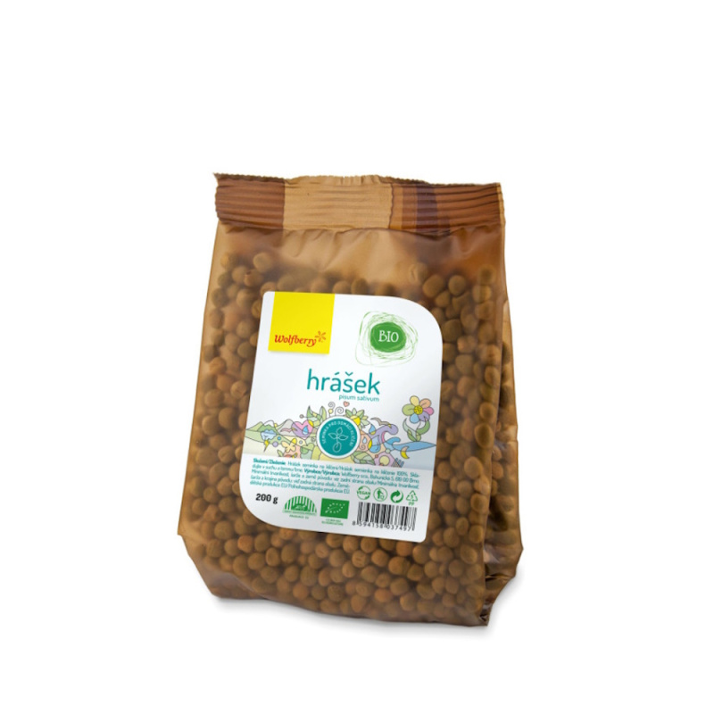 WOLFBERRY Hrášek BIO semínka na klíčení 200 g
