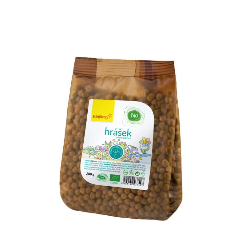 WOLFBERRY Hrášek BIO semínka na klíčení 200 g