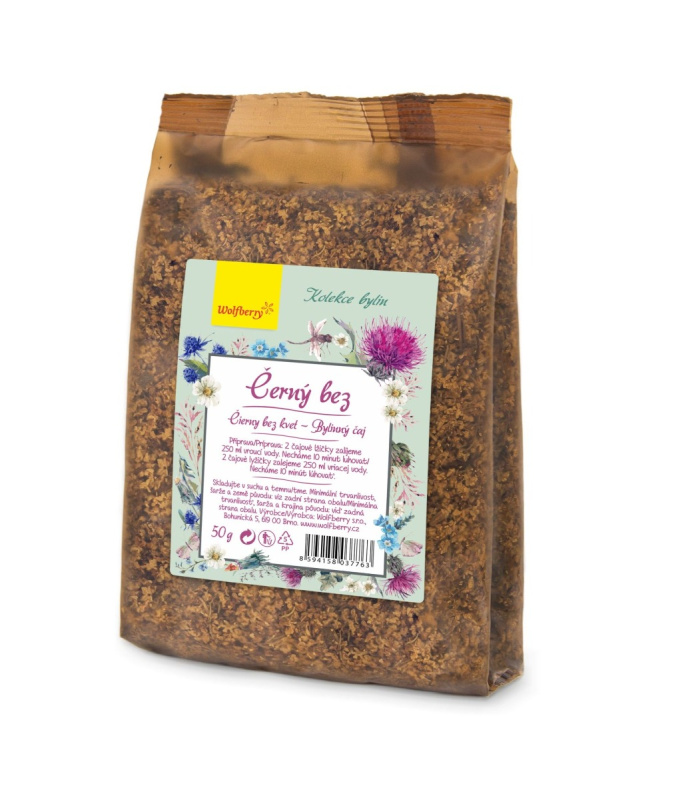 WOLFBERRY Černý bez bylinný čaj 50 g