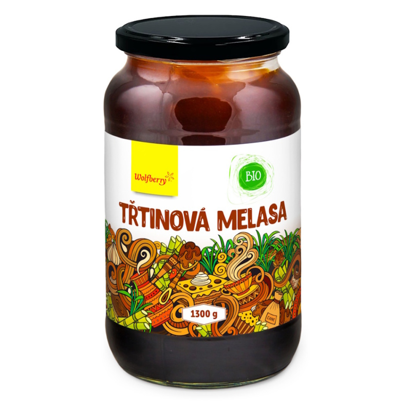 WOLFBERRY Třtinová melasa 1300 g BIO