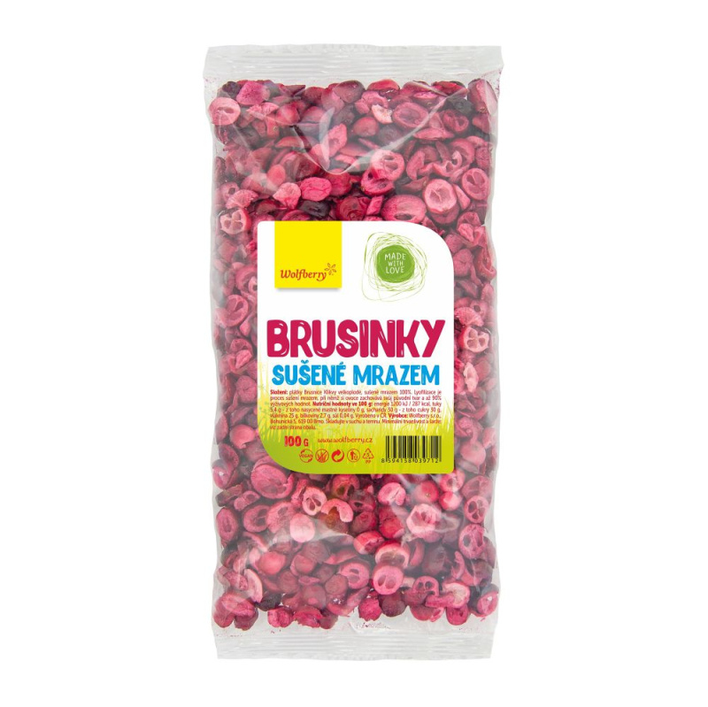 WOLFBERRY Brusinky lyofilizované 100 g